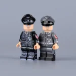 Reinhard Heydrich, a high-ranking SS and police general and a principal architect of the Holocaust during World War II, shown in two different uniforms - Custom Printed Brick Block Figure