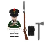Russian Foot Artilleryman (Gunner) from the Napoleonic Wars - Custom Printed Brick Block Figure