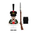 Russian Line Infantryman (specifically a Musketeer or NCO) from the Napoleonic Wars - Custom Printed Brick Block Figure