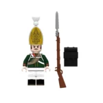 Russian Pavlovsky Grenadier from the Napoleonic Wars - Custom Printed Brick Block Figure