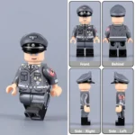 SS-Obergruppenführer Reinhard Heydrich Nazi regime leaders in field grey (Feldgrau) officer’s uniform - Custom Printed Brick Block Figure