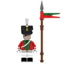 Saxon Uhlan (Lancer) from the Napoleonic Wars - Custom Printed Brick Block Figure