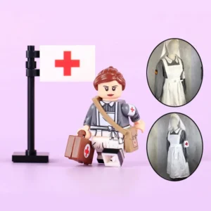 Minifigure - Spanish Volunteer Nurse (Enfermera de la División Azul) serving fight alongside the German Army during World War II (LEGO Compatible) Minifigure - Spanish Volunteer Nurse (Enfermera de la División Azul) serving fight alongside the German Army during World War II (LEGO Compatible)