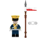Uhlan of the Vistula Regiment (Vistula Legion Lancer), a Polish cavalryman serving in the French Army during the Napoleonic Wars - Custom Printed Brick Block Figure