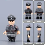 a SS-Obersturmführer Lieutenant from the 29th Waffen-SS Italian Legion later period of World War II - Custom Printed Brick Block Figure