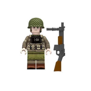 Minifigure – U.S. Army Ranger Automatic Rifleman equipped for the D-Day invasion of Normandy from World War II (LEGO Compatible) Minifigure – U.S. Army Ranger Automatic Rifleman equipped for the D-Day invasion of Normandy from World War II (LEGO Compatible)