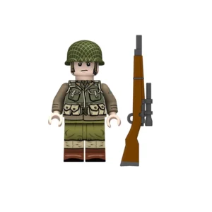 Minifigure – U.S. Army Ranger Sniper equipped for the D-Day invasion of Normandy from World War II (LEGO Compatible) Minifigure – U.S. Army Ranger Sniper equipped for the D-Day invasion of Normandy from World War II (LEGO Compatible)