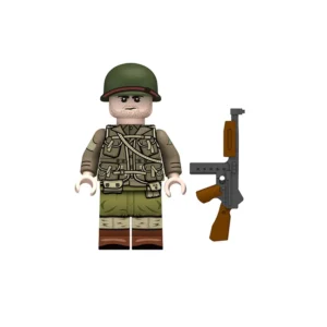 Minifigure – U.S. Army Ranger Squad Leader equipped for the D-Day invasion of Normandy from World War II (LEGO Compatible) Minifigure – U.S. Army Ranger Squad Leader equipped for the D-Day invasion of Normandy from World War II (LEGO Compatible)