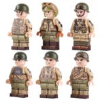 United States Army participated in the D-Day invasion of Normandy in 1944 during World War II - Custom Printed Brick Block Figure