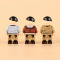 the back of Minifigure - Field Marshal Bernard Monty Montgomery in three different outfits British Army commanders of World War II (LEGO Compatible) the back of Minifigure - Field Marshal Bernard Monty Montgomery in three different outfits British Army commanders of World War II (LEGO Compatible)