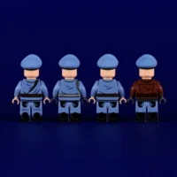 the back of Minifigure - High Command and Elite Pilots of the German Luftwaffe (Air Force) during World War II (LEGO Compatible) the back of Minifigure - High Command and Elite Pilots of the German Luftwaffe (Air Force) during World War II (LEGO Compatible)