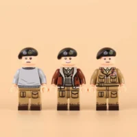 the front of Minifigure - Field Marshal Bernard Monty Montgomery in three different outfits British Army commanders of World War II (LEGO Compatible) the front of Minifigure - Field Marshal Bernard Monty Montgomery in three different outfits British Army commanders of World War II (LEGO Compatible)