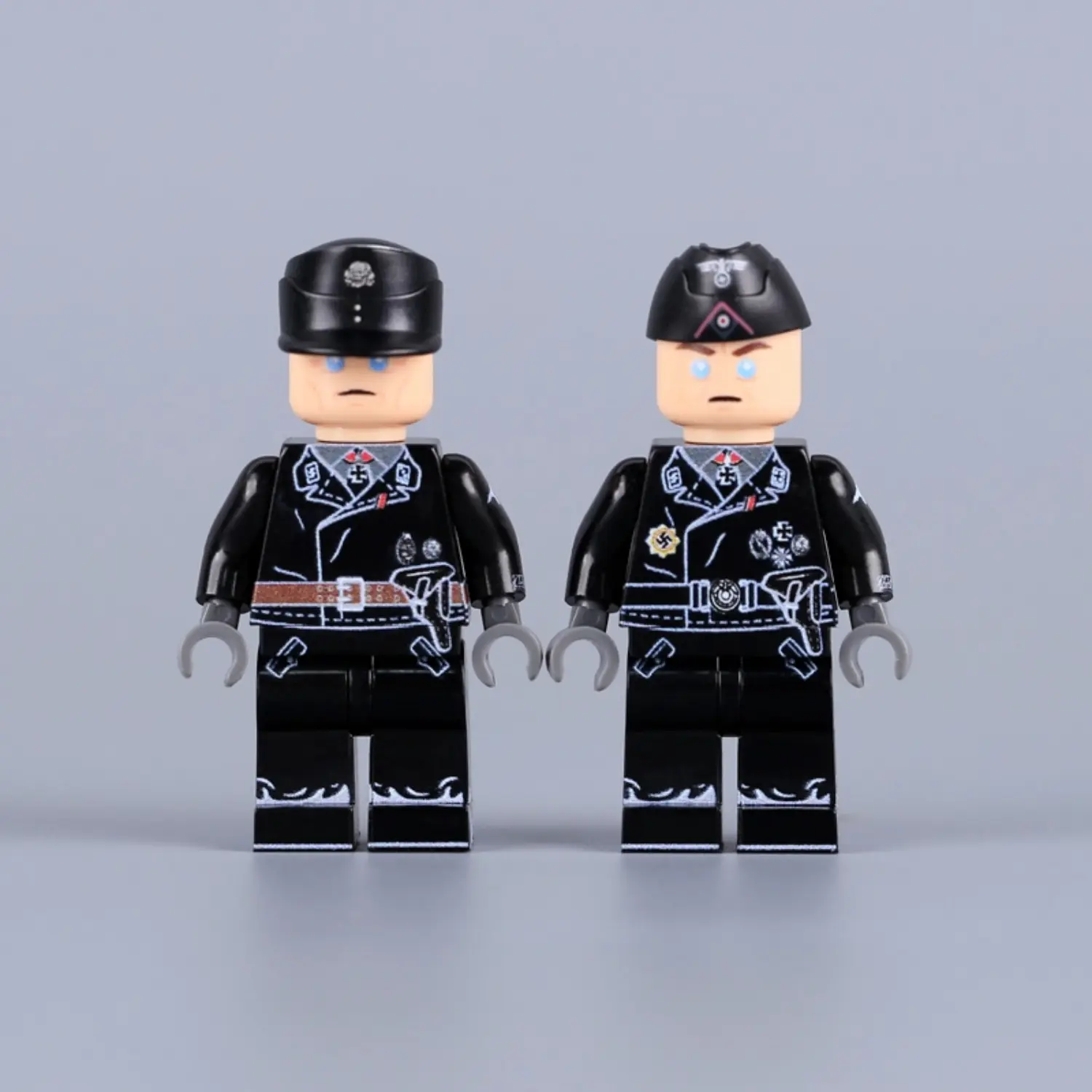 the front of Minifigure - German Waffen-SS Panzer (tank) commanders from World War II (LEGO Compatible) Minifigure - German Waffen-SS Panzer (tank) commanders from World War II (LEGO Compatible)