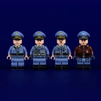 the front of Minifigure - High Command and Elite Pilots of the German Luftwaffe (Air Force) during World War II (LEGO Compatible) Minifigure - High Command and Elite Pilots of the German Luftwaffe (Air Force) during World War II (LEGO Compatible)