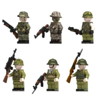 American and Vietnamese soldiers from the Vietnam War - Custom Printed Brick Block Figure