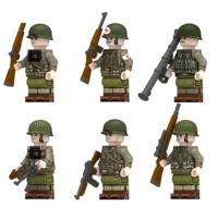 Minifigure – US Army Ranger Squad equipped for the D-Day invasion of Normandy from World War II (LEGO Compatible)