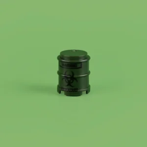 Custom Piece Miniature – Biohazard Warning Drum – 3D Print for LEGO Minifigure Custom Piece Miniature – Biohazard Warning Drum – 3D Print for LEGO Minifigure