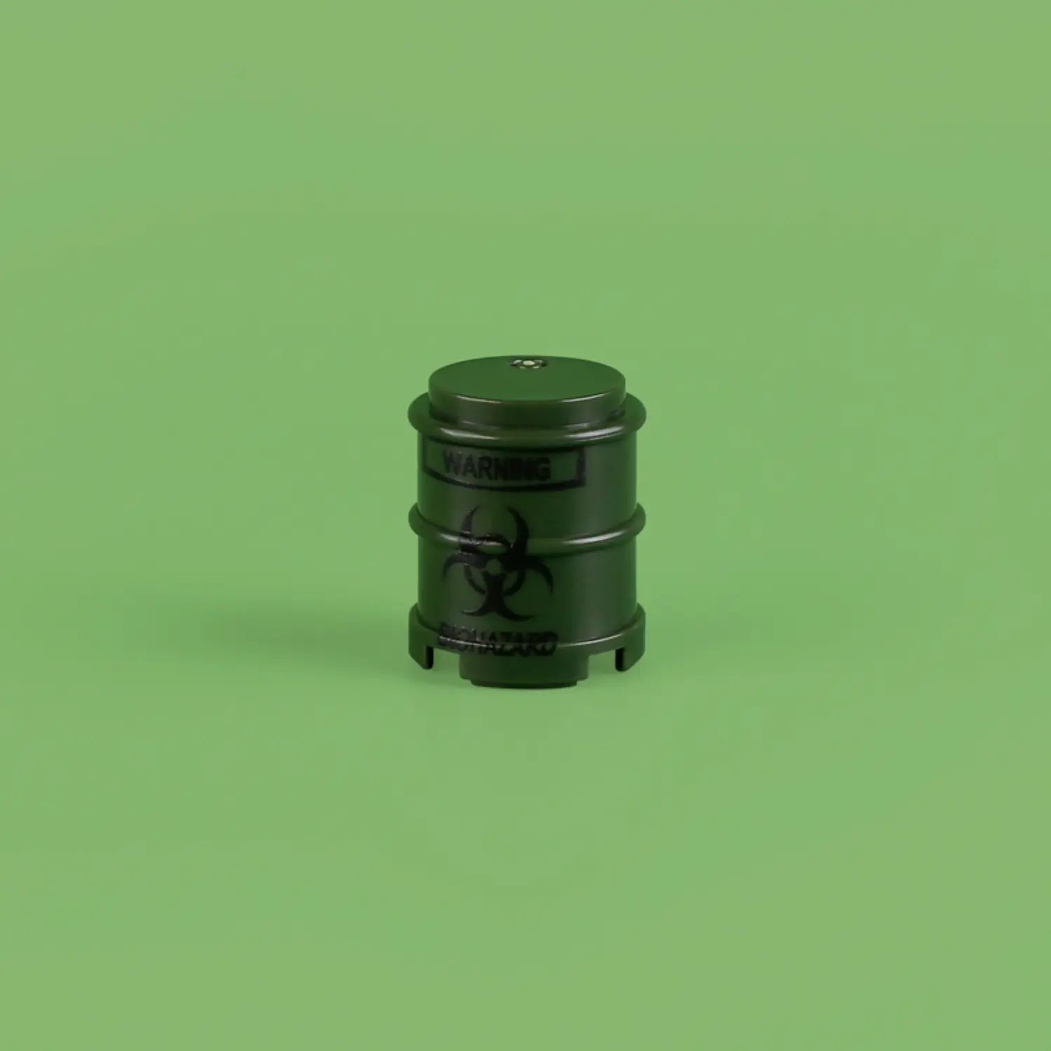 Custom Piece Miniature – Biohazard Warning Drum – 3D Print for LEGO Minifigure Custom Piece Miniature – Biohazard Warning Drum – 3D Print for LEGO Minifigure