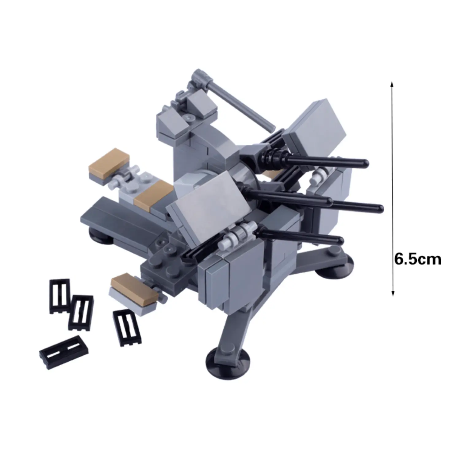 Custom Piece Miniature – German 2 cm Flakvierling 38 Anti-Aircraft Gun – 3D Print for LEGO minifigure Custom Piece Miniature – German 2 cm Flakvierling 38 Anti-Aircraft Gun – 3D Print for LEGO minifigure