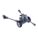 MOC – German 3.7 cm PaK 36 Anti-Tank Gun (Panzerabwehrkanone 36) - Custom 3D Printed Miniature Accessory Parts Pieces for Brick Block Figures