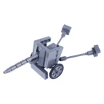 MOC – German 7.5 cm PaK 40 Anti-Tank Gun - Custom 3D Printed Miniature Accessory Parts Pieces for Brick Block Figures