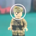 German Infantry M43 Field Cap - Custom 3D Printed Miniature Accessory Parts Pieces for Brick Block Figures