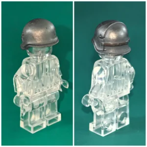 Custom Piece Miniature – German M16 Stahlhelm with Stirnpanzer (Sniper Armor) – 3D Print for LEGO minifigure Custom Piece Miniature – German M16 Stahlhelm with Stirnpanzer (Sniper Armor) – 3D Print for LEGO minifigure