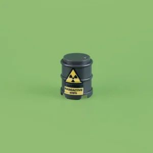 Custom Piece Miniature – Grey Radioactive Waste Barrel – 3D Print for LEGO Minifigure Custom Piece Miniature – Grey Radioactive Waste Barrel – 3D Print for LEGO Minifigure