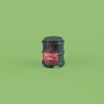 Grey Refinery Sealed Motor Oil Drum - Custom 3D Printed Miniature Accessory Parts Pieces for Brick Block Figures