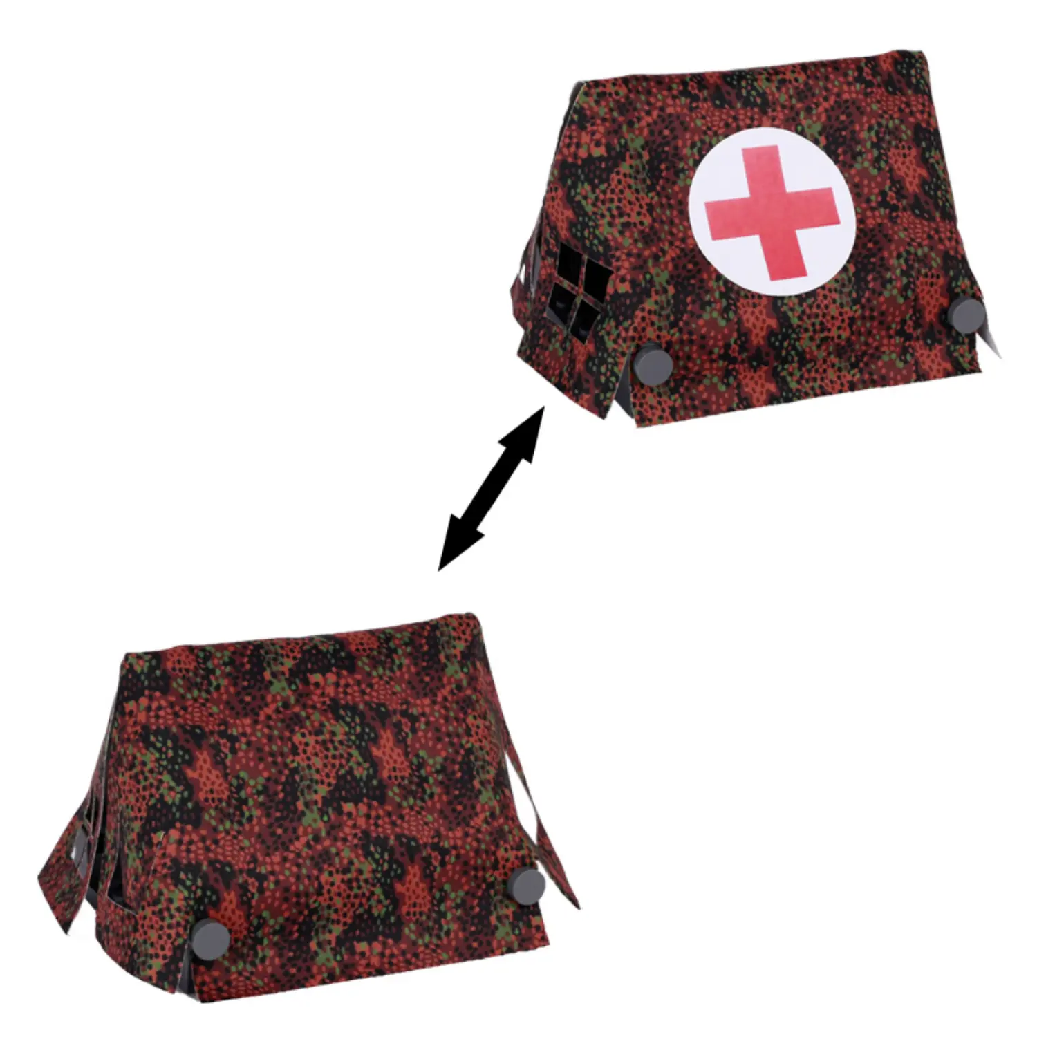 Custom Piece Miniature – Large German Erbsenmuster (Pea Dot) Camouflage Medical Tent – 3D Print for LEGO minifigure Custom Piece Miniature – Large German Erbsenmuster (Pea Dot) Camouflage Medical Tent – 3D Print for LEGO minifigure