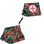 Large Leibermuster Camouflage Medical Tent - Custom 3D Printed Miniature Accessory Parts Pieces for Brick Block Figures