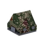 Military Camouflage Pup Tent green digital pixelated camouflage pattern - Custom 3D Printed Miniature Accessory Parts Pieces for Brick Block Figures