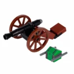 MOC – Napoleon Cannon Artillery Set - Custom 3D Printed Miniature Accessory Parts Pieces for Brick Block Figures