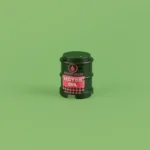 Refinery Sealed Motor Oil Drum - Custom 3D Printed Miniature Accessory Parts Pieces for Brick Block Figures