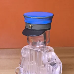 Custom Piece Miniature – Soviet Officer Visor Cap (Blue & Grey) – 3D Print for LEGO minifigure Custom Piece Miniature – Soviet Officer Visor Cap (Blue & Grey) – 3D Print for LEGO minifigure