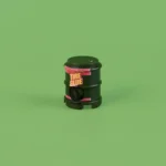 Tire Glue Industrial Drum - Custom 3D Printed Miniature Accessory Parts Pieces for Brick Block Figures