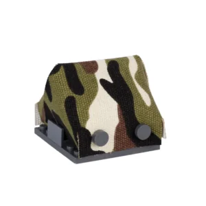 Custom Piece Miniature – Woodland Camouflage Pup Tent – 3D Print for LEGO minifigure Custom Piece Miniature – Woodland Camouflage Pup Tent – 3D Print for LEGO minifigure