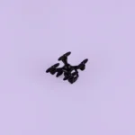 Military Tactical Quadcopter Unmanned Aerial Vehicle (UAV) Drone Black - Custom 3D Printed Miniature Accessory Parts Pieces for Brick Block Figures