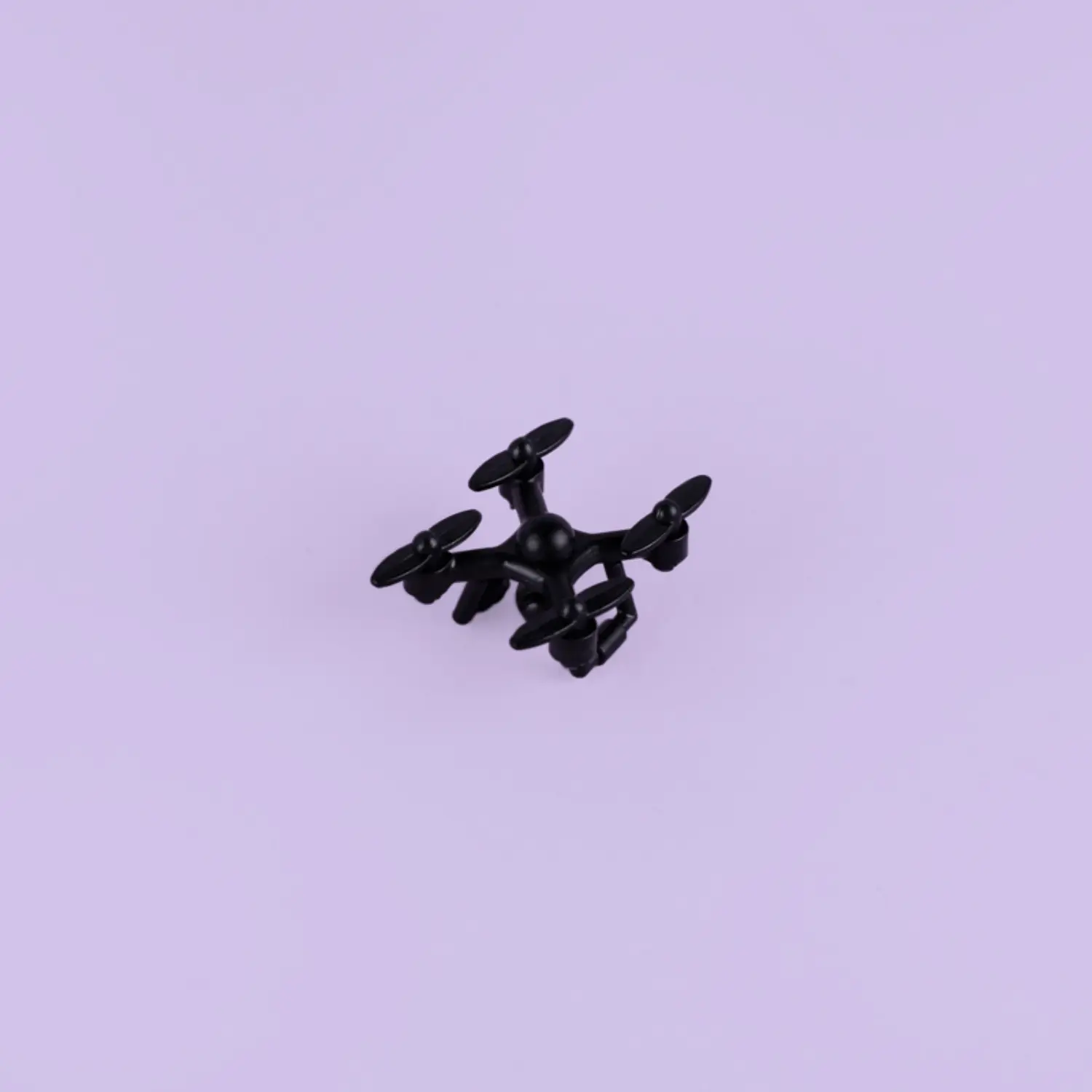 Custom Piece – Military Tactical Quadcopter Unmanned Aerial Vehicle (UAV) Drone Black – 3D Print for LEGO Minifigure