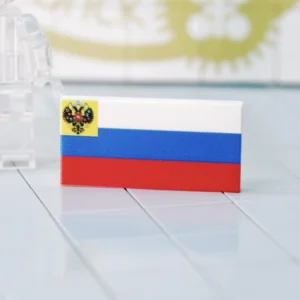 Custom Print tile – Russian Imperial Flag (1914 Pattern) – 3D Print for LEGO Minifigure Custom Print tile – Russian Imperial Flag (1914 Pattern) – 3D Print for LEGO Minifigure