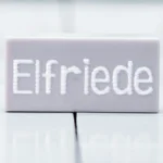 Custom Printed tile – German A7V Tank “Elfriede” Nameplate Tile - Custom 3D Printed Miniature Accessory Parts Pieces for Brick Block Figures