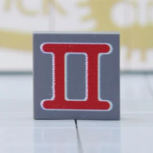 Custom Printed tile – German A7V Tank Tactical Number Tile (Roman Numeral II) – 3D Print Miniature for LEGO minifigure Custom Printed tile – German A7V Tank Tactical Number Tile (Roman Numeral II) – 3D Print Miniature for LEGO minifigure