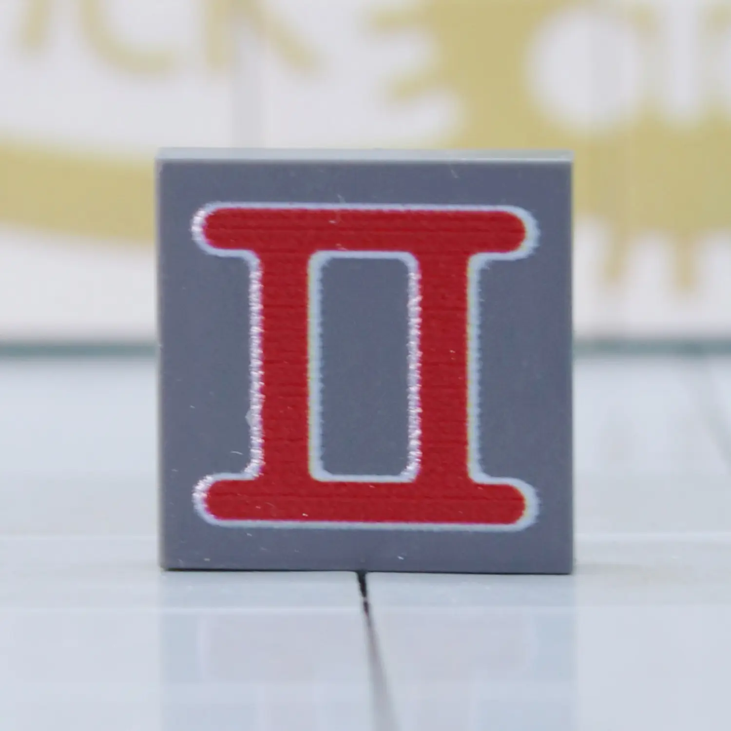 Custom Printed tile – German A7V Tank Tactical Number Tile (Roman Numeral II) – 3D Print Miniature for LEGO minifigure Custom Printed tile – German A7V Tank Tactical Number Tile (Roman Numeral II) – 3D Print Miniature for LEGO minifigure
