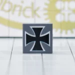 Custom Printed tile – German Iron Cross Insignia Tile - Custom 3D Printed Miniature Accessory Parts Pieces for Brick Block Figures