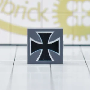 Custom Printed tile – German Iron Cross Insignia Tile – 3D Print Miniature for LEGO minifigure Custom Printed tile – German Iron Cross Insignia Tile – 3D Print Miniature for LEGO minifigure