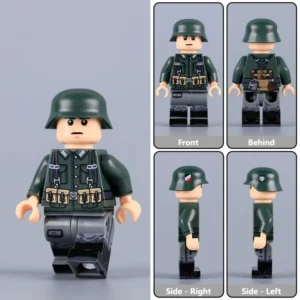 Minifigure - German Army (Heer) Infantryman from the early stages of World War II (LEGO Compatible) Minifigure - German Army (Heer) Infantryman from the early stages of World War II (LEGO Compatible)