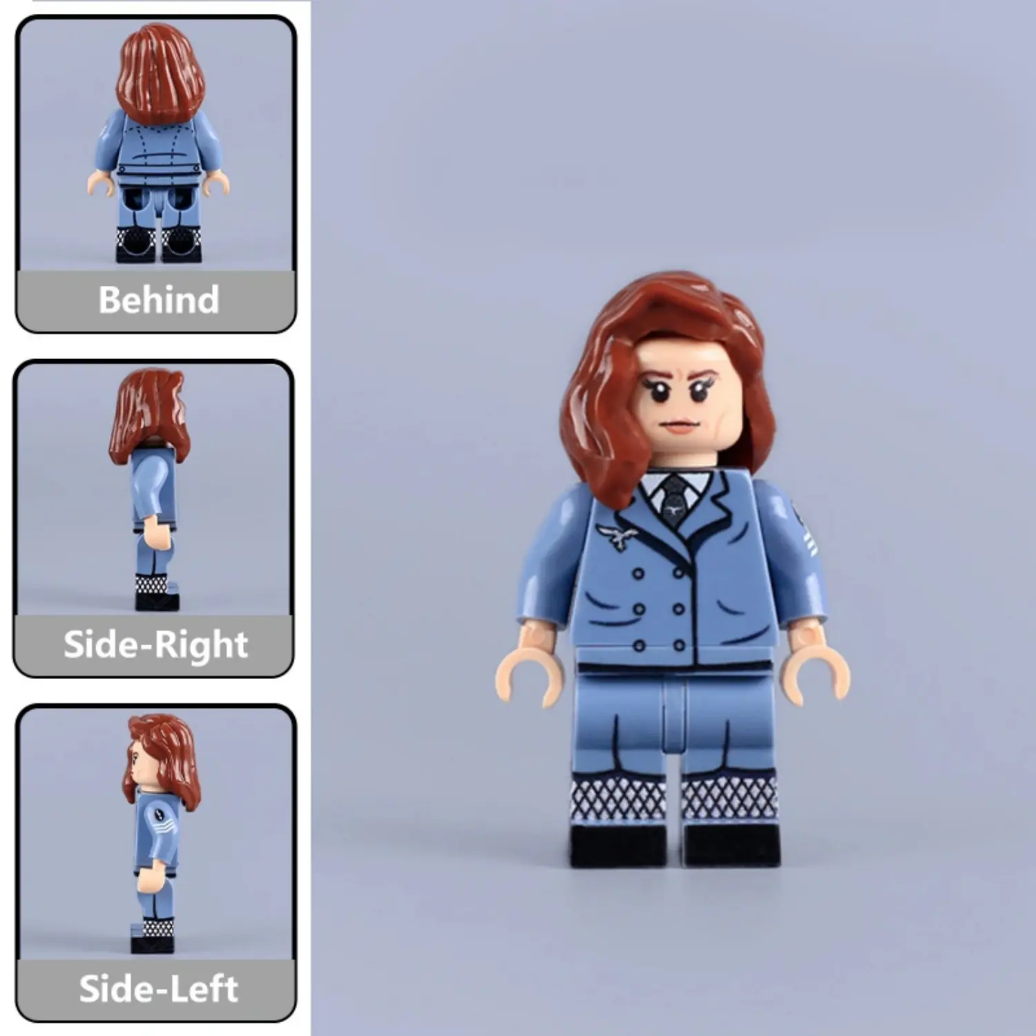 Minifigure - German Luftwaffe Female Auxiliary from World War II, specifically serving as an Aviation Communications Assistant (LEGO Compatible) Minifigure - German Luftwaffe Female Auxiliary from World War II, specifically serving as an Aviation Communications Assistant (LEGO Compatible)