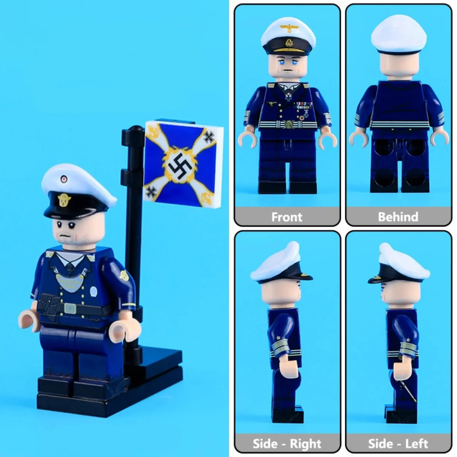 Minifigure - German Naval Coastal Police (Marine Küstenpolizei) (LEGO Compatible) Minifigure - German Naval Coastal Police (Marine Küstenpolizei) (LEGO Compatible)