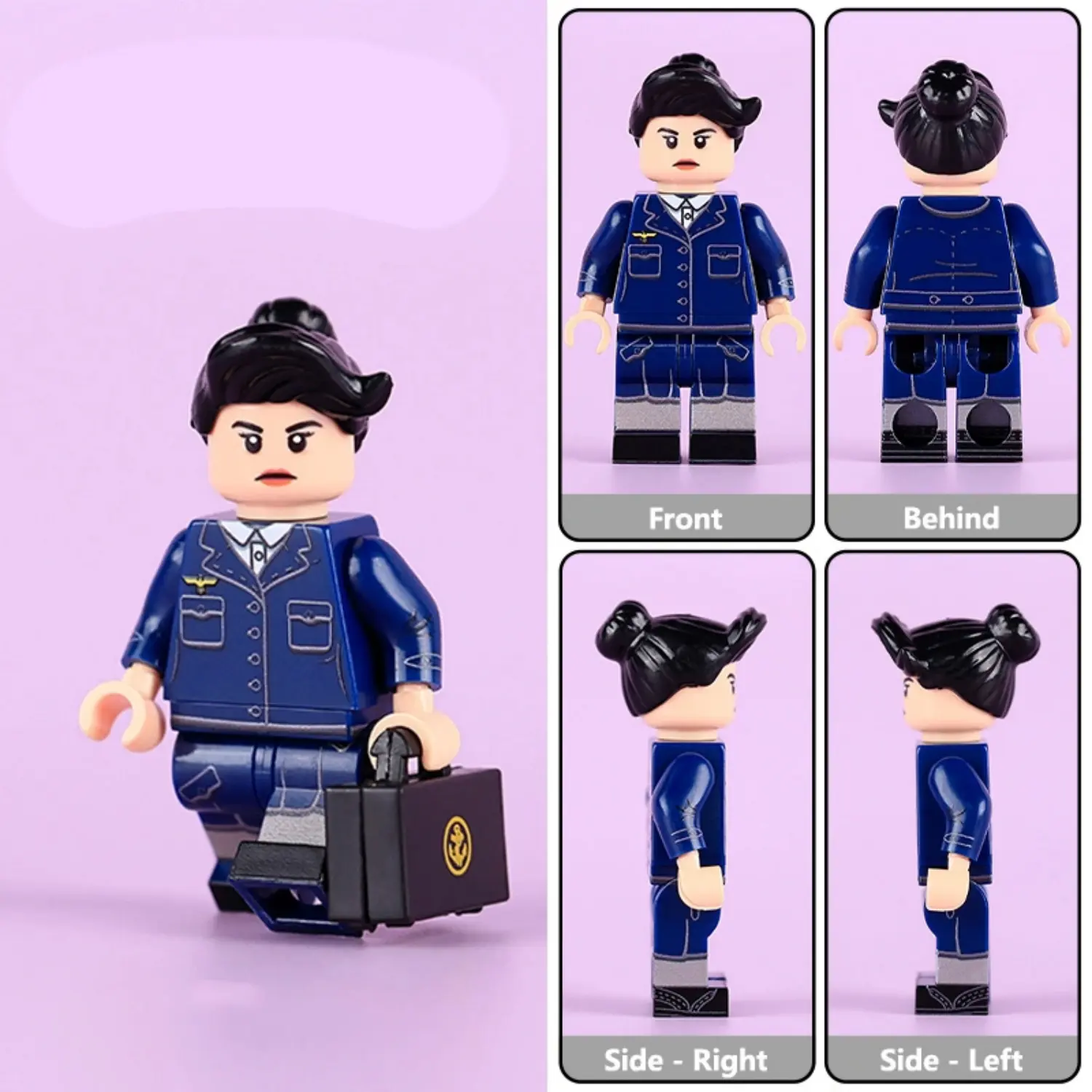 Minifigure - German Navy (Kriegsmarine) Female Auxiliary (LEGO Compatible) Minifigure - German Navy (Kriegsmarine) Female Auxiliary (LEGO Compatible)