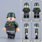 German Non-Commissioned Officer (NCO) Sergeant from the early stages of World War II - Custom Printed Brick Block Figure